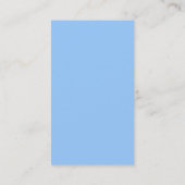 Elegant Light Blue Monogram Visitekaartjes (Achterkant)