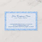 Elegant Light Blue Tones Glitter & Sparkles 2 Visitekaartje (Achterkant)