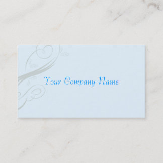 Elegant Light Blue Visitekaartje