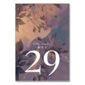 Elegant Light Boho Floral Paarse Fantasy Wedding Kaart (Voorkant)