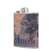 Elegant Light Boho Paars Roos Gold Groomsmen Heupfles (Links)