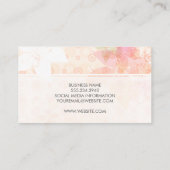 Elegant Light Flowers | Hair Stylist Visitekaartje (Achterkant)