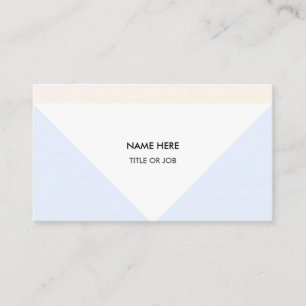 Elegant Light Gold Roos, blauw en wit Visitekaartje