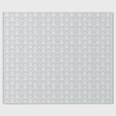 Elegant Light Grey and White Floral Damaskers Cadeaupapier (Vlak)