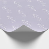 Elegant Light Lavender Merry Holiday Kerstmis Cadeaupapier (Hoek)