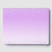 Elegant Light Paars Personalized Quinceanera Gastenboek (Achterkant)