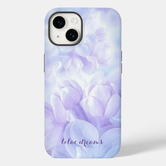 Elegant Light Paarse Lila Flowers Design Case-Mate iPhone Case (Achterkant)