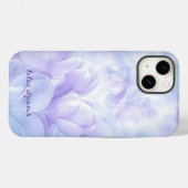 Elegant Light Paarse Lila Flowers Design Case-Mate iPhone Case (Achterkant (horizontaal))