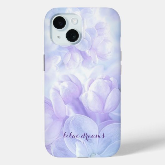 Elegant Light Paarse Lila Flowers Design Case-Mate iPhone Case (Achterkant)