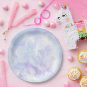 Elegant Light Paarse Lila Flowers Design Papieren Bordje (Feest)