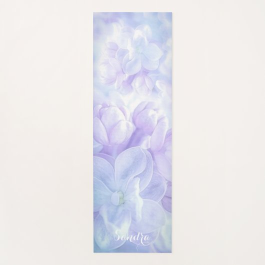 Elegant Light Paarse Lila Flowers Design Yogamat (Voorkant)