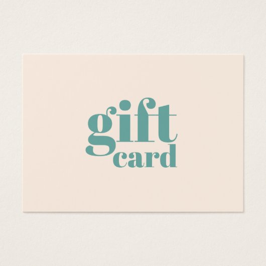 Elegant Light Pastel Beauty Gift-Kaart Visitekaartje (Voorkant)