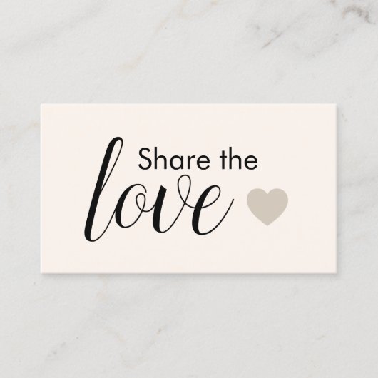 Elegant Light Pastel Heart Beauty Salon Aanbevelingskaartje (Voorkant)