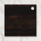 Elegant Light Pink Baubles Merry kerst Bedankjes Labels (Achterkant)