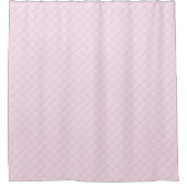 Elegant Light Pink Check Curtain Trendy Minimal Douchegordijn (Voorkant)