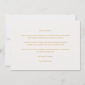 Elegant Light Red Floral & Golden Corner Sympathy (Achterkant)