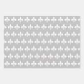 Elegant Light Silver Grey & White Wedding Inpakpapier Vel (Voorkant)