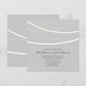  Elegant Light Strings Wedding Invite Kaart (Voorkant / Achterkant)