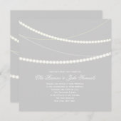  Elegant Light Strings Wedding Invite Kaart (Voorkant / Achterkant)