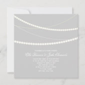  Elegant Light Strings Wedding Invite Kaart (Voorkant)