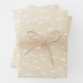 Elegant Light Taupe Spoted Deer Fawn Verbergen Afd Inpakpapier Vel (In situ)