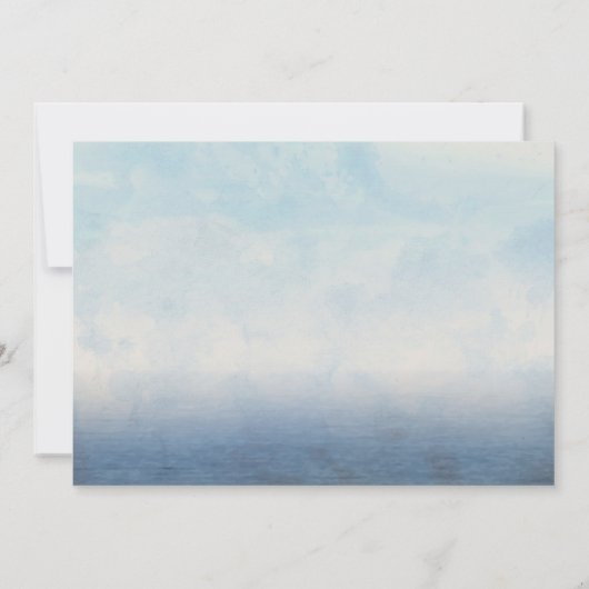 Elegant Lighthouse Wedding Invitations Kaart (Achterkant)