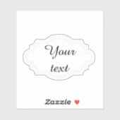Elegant lijst, aangepast sticker (Vel)