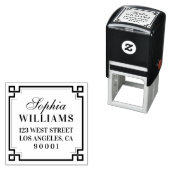 Elegant Lijst adreslabel Zelfinktstempel Zelfinktende Stempel (In situ)