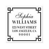 Elegant Lijst adreslabel Zelfinktstempel Zelfinktende Stempel (Design)