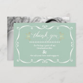 Elegant Lijst Afstuderen dank u fotokaart Aankondiging (Voorkant / Achterkant)