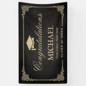 Elegant  Lijst Afstuderen Spandoek (Verticaal)