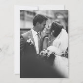 Elegant lijst Art bruiloft foto Kaart (Achterkant)