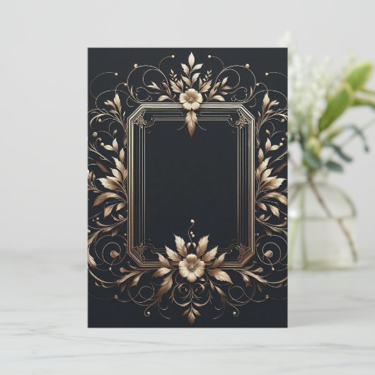 Elegant Lijst Bewaar de datum Kaart (Staand voorkant)