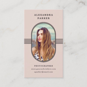 Elegant Lijst   Blush roze foto Visitekaartje