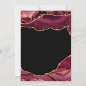 elegant lijst bogundy en goudbruinbruin kaart (Achterkant)