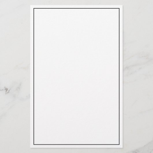 Elegant Lijst & Curved Greenery Monogram Briefpapier (Achterkant)