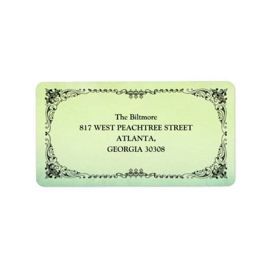 Elegant Lijst Etiket (Voorkant)