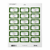 Elegant Lijst Etiket (Full Sheet)