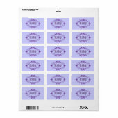 Elegant Lijst Etiket (Full Sheet)