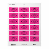 Elegant Lijst Etiket (Full Sheet)