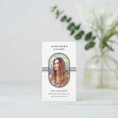 Elegant Lijst | Foto zwart-wit Visitekaartje (Staand voorkant)