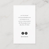 Elegant Lijst | Foto zwart-wit Visitekaartje (Achterkant)