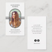 Elegant Lijst | Foto zwart-wit Visitekaartje (Voorkant / Achterkant)