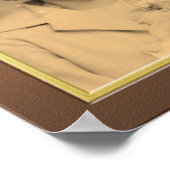 Elegant lijst met gouden grensfoto poster (Hoek)