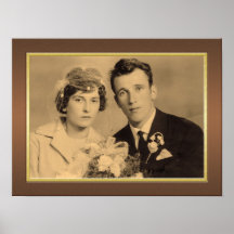 Elegant lijst met gouden grensfoto