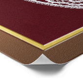 Elegant lijst met gouden grensfoto poster (Hoek)