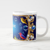 Elegant  Lijst met levendige vogels Grote Koffiekop (Rechts)