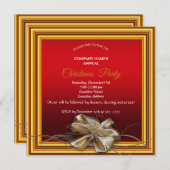 Elegant lijst met rode kerst met vet (Voorkant / Achterkant)