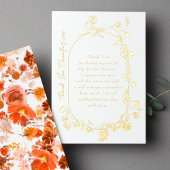 Elegant Lijst met veel dank voor echt goud Folie Uitnodiging