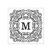 Elegant  Lijst Monogram Rubberstempel (Afrduk)